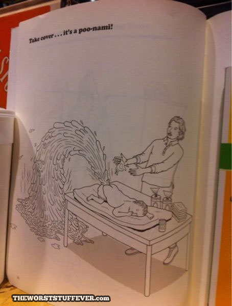 worst coloring book ever, poopnami