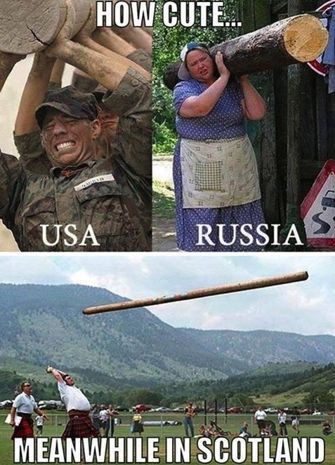 usa, russia, scotland, tree trunk