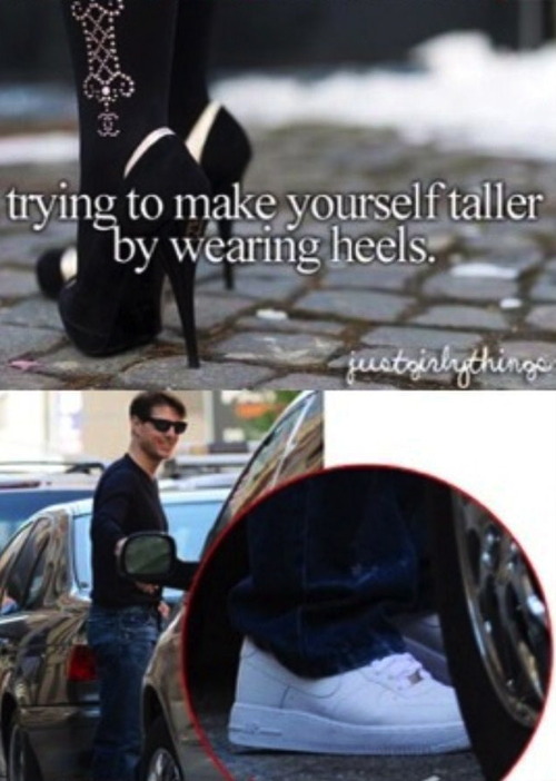 taller, tom cruise, wearing heels