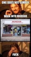 mordor, one does not simply, meme, store name
