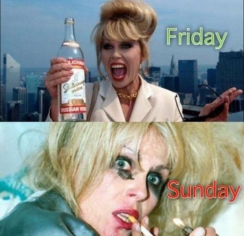 friday, sunday, lol