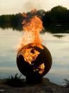 fire pit, earth, flames