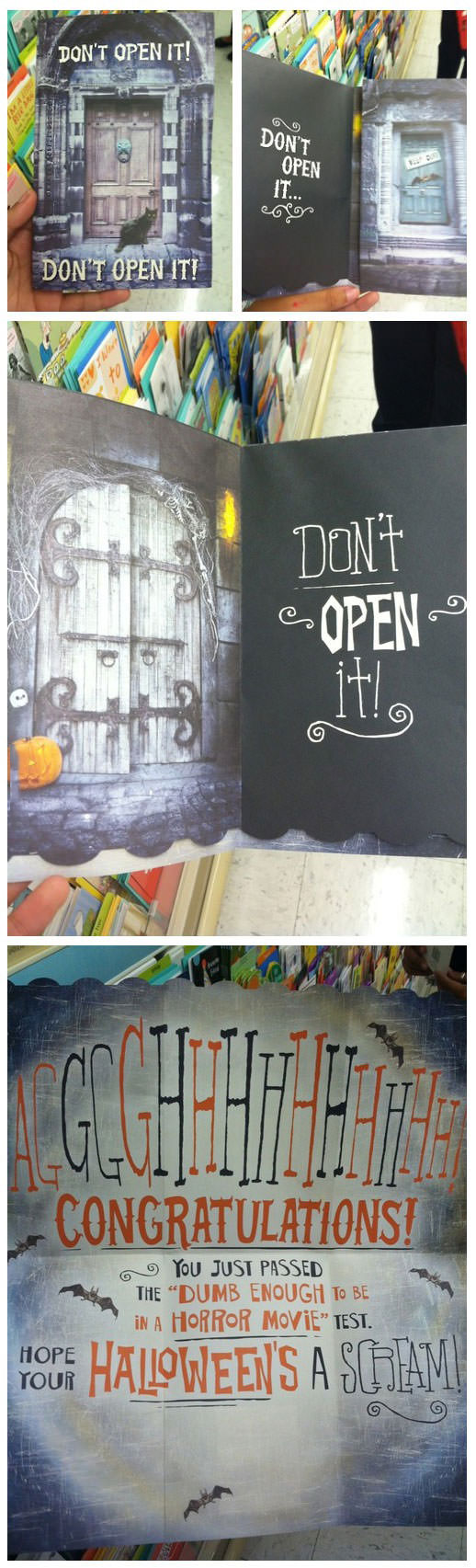 halloween, horror movie test, lol, card