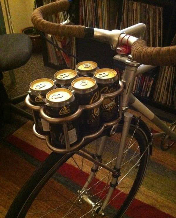 bicycle, beer holder, engineer, win
