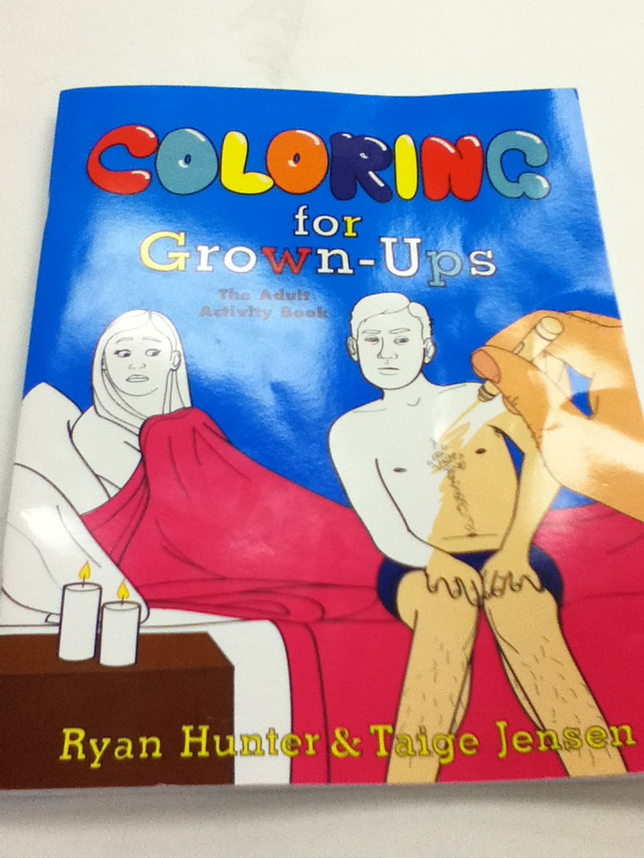 coloring book for grown ups, awkward, lol