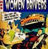 old style movie poster, women drivers, parallel park, lol