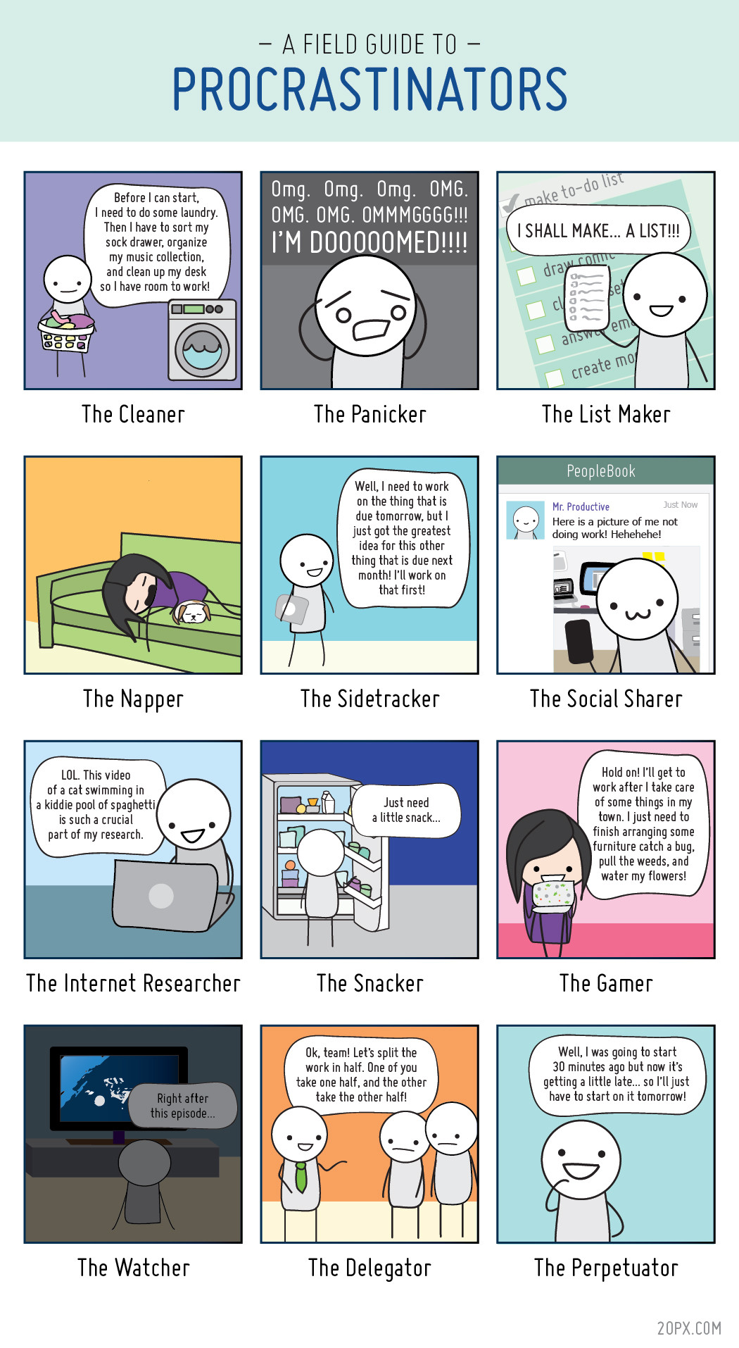 which procrastinator are you?, comic, meme, lol