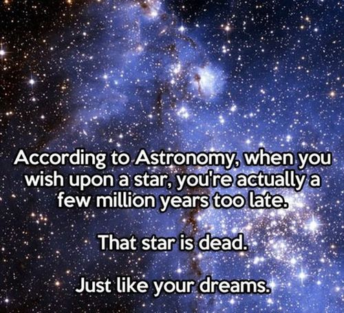 when you wish upon a star, dreams are dead