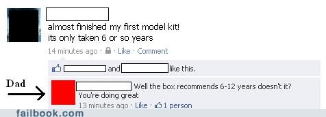 model kit, facebook, parenting win, 6 to 12 years