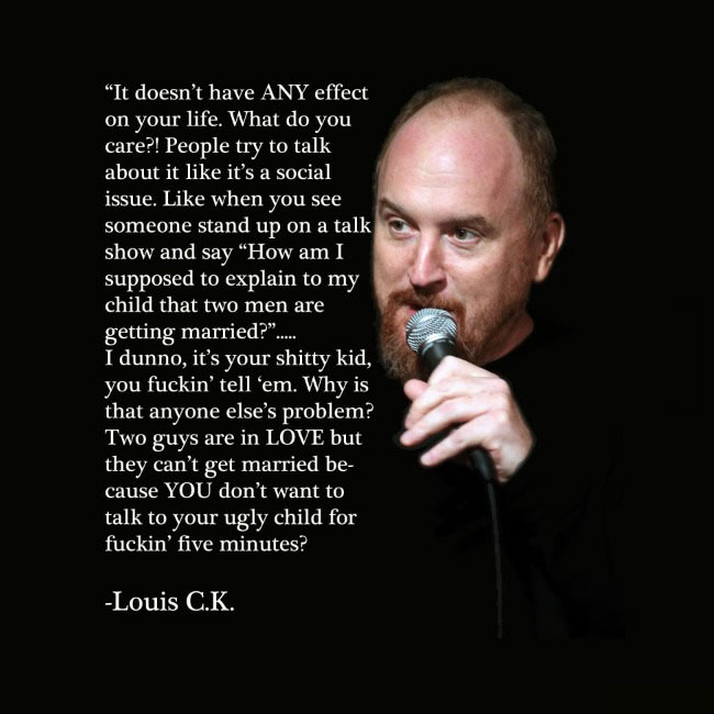 louis ck, gay marriage, lgbt