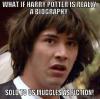 meme, conspiracy keanu, harry potter is real, sold to muggles as fiction