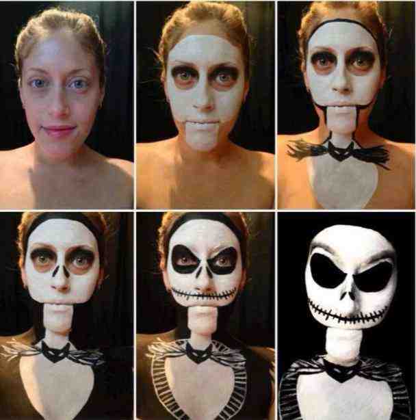 jack skeleton make up, halloween, costume, nightmare before christmas
