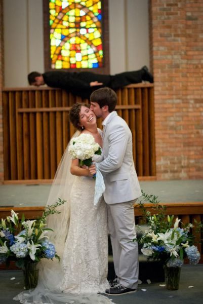 wedding picture, planking, marriage, photobomb