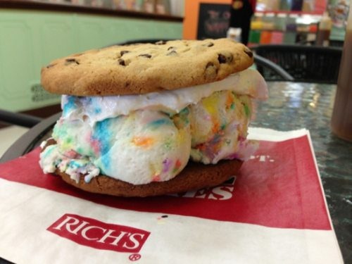 ice cream cookie, food, dessert