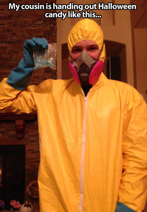 breaking bad, costume, halloween, candy, blue meth
