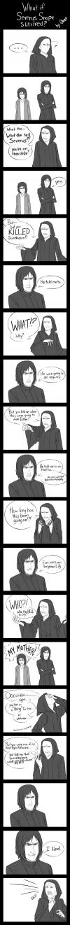 harry potter, snape, voldemort, comic