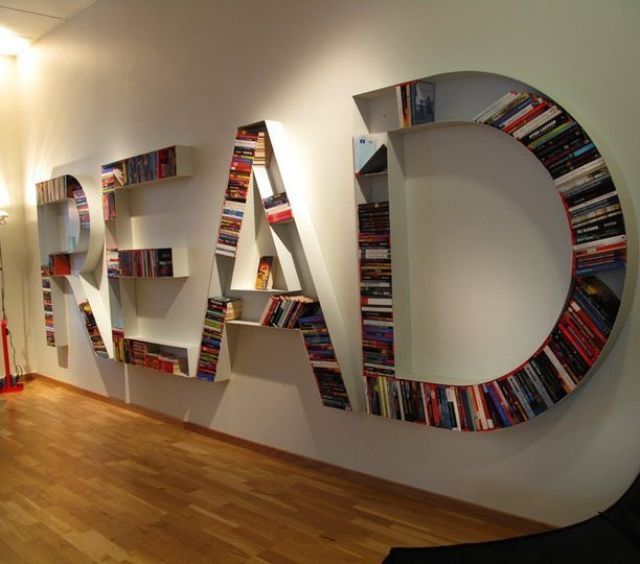 read, bookshelf, win, design, letters