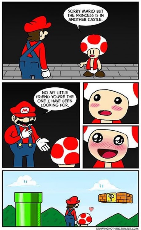 mario, toad, love, comic