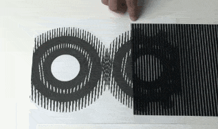 gif, optical illusion, spinning gears