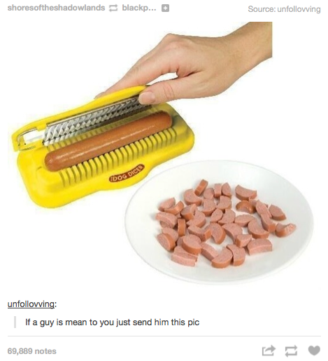 hot dog slicer, product, troll