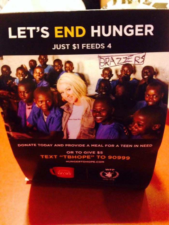 let's end hunger, brazzers, wrong, lol