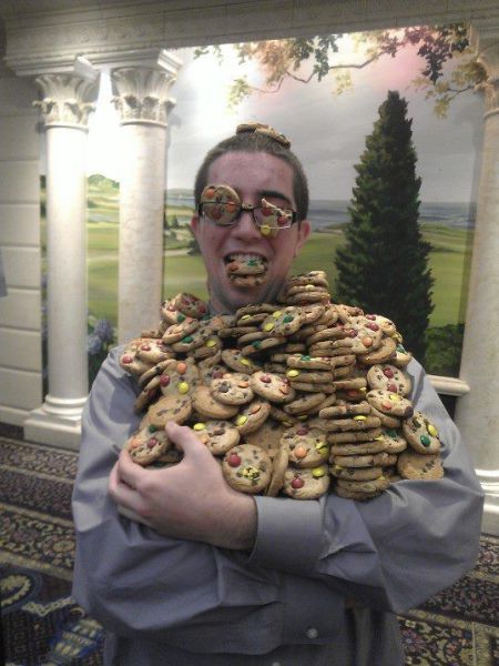 cookies, arm full, wtf