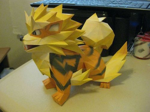 origami win, fire lion, tiger