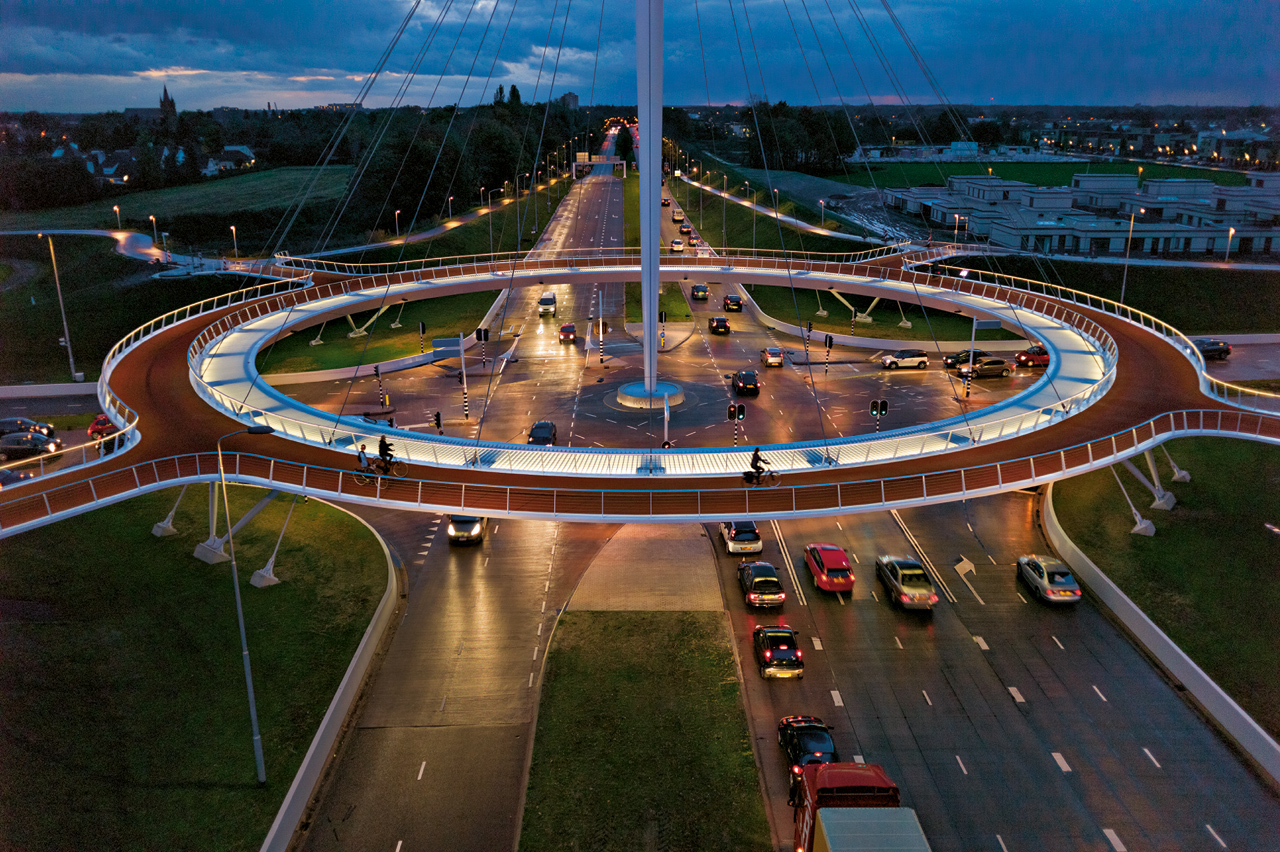 bicycle roundabout, engineering, win