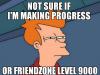 fry, futurama, meme, friendzone level 9000
