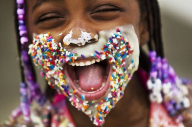 kid, candy, sprinkles, cream