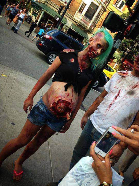 pregnant zombie, fetus, costume, win