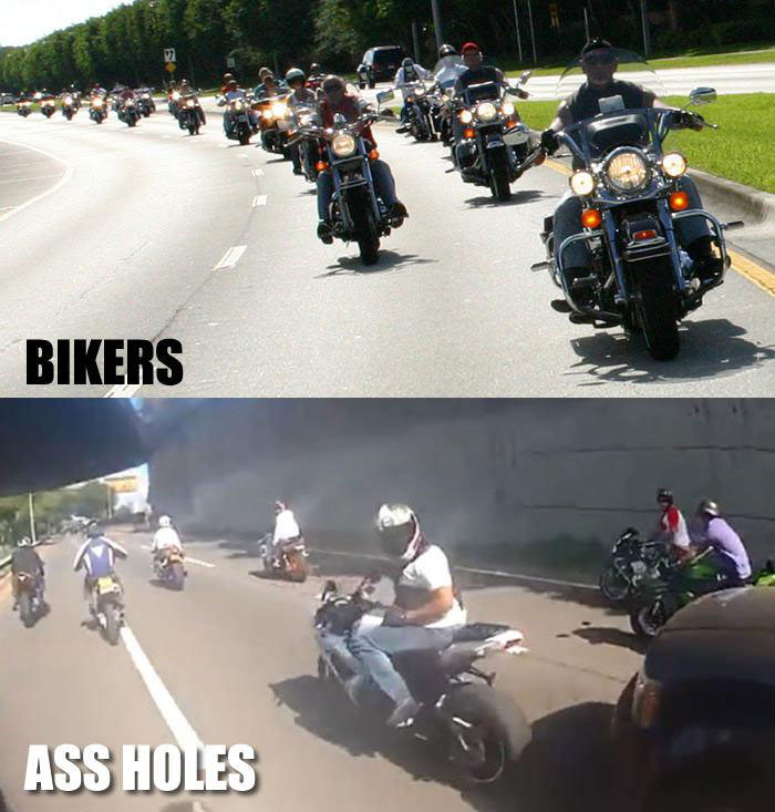 bikers, assholes, motorcycles