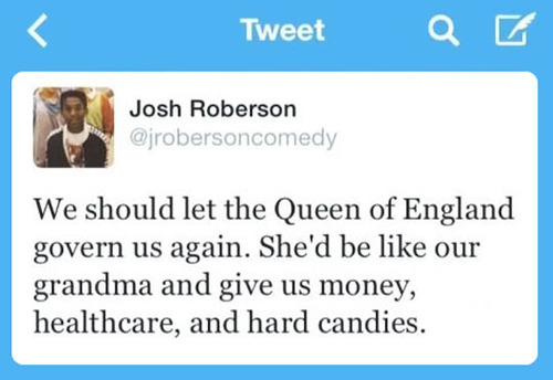 queen, twitter, government, health care, money, candy