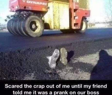 boots, road, prank, lol