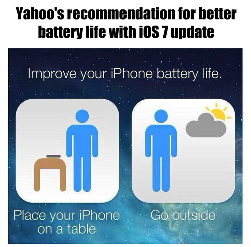 smart phone battery life, go outside