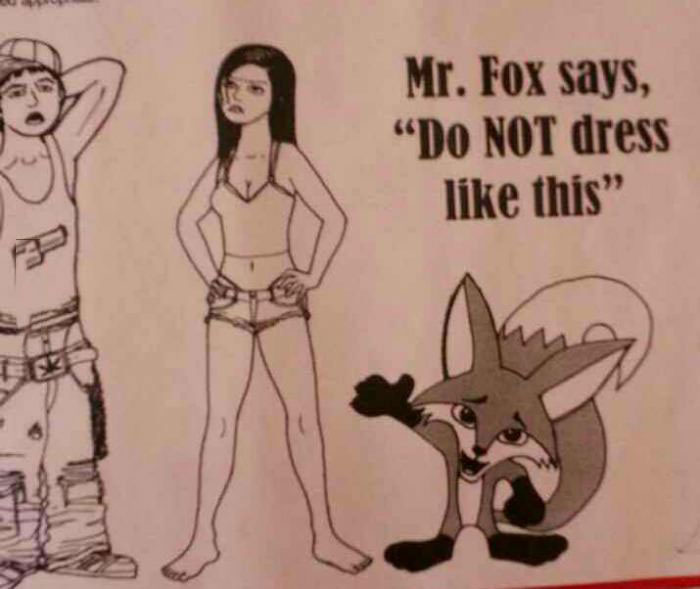 mr fox says do not dress like this, skunk, wtf