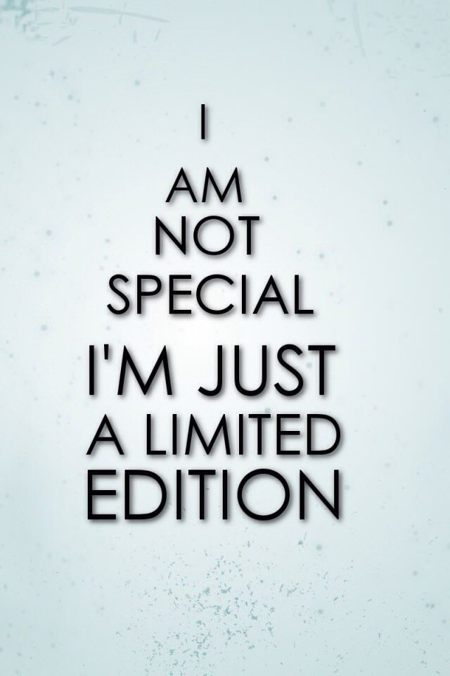 limited edition, expression, not special