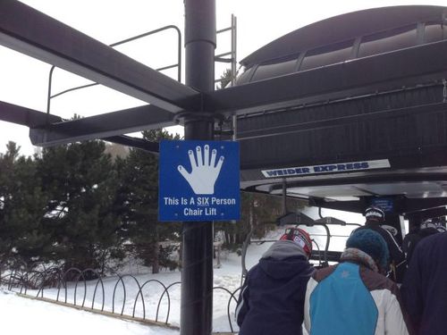 six person chairlift