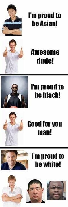 proud to be white