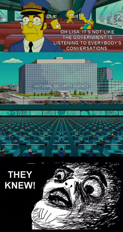 the simpsons, nsa, listening to everybody's conversations
