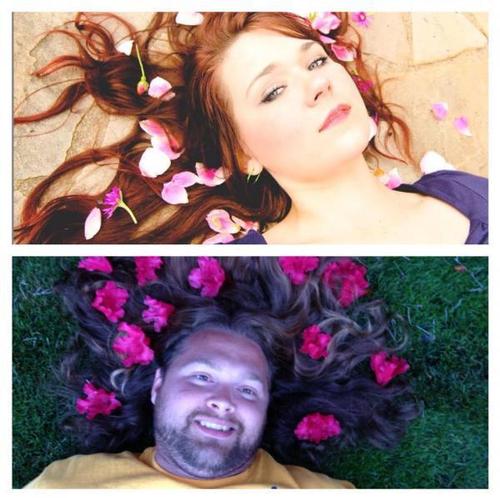 flowers in hair, man vs woman