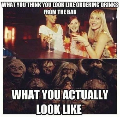 expectation, reality, ordering drinks from the bar