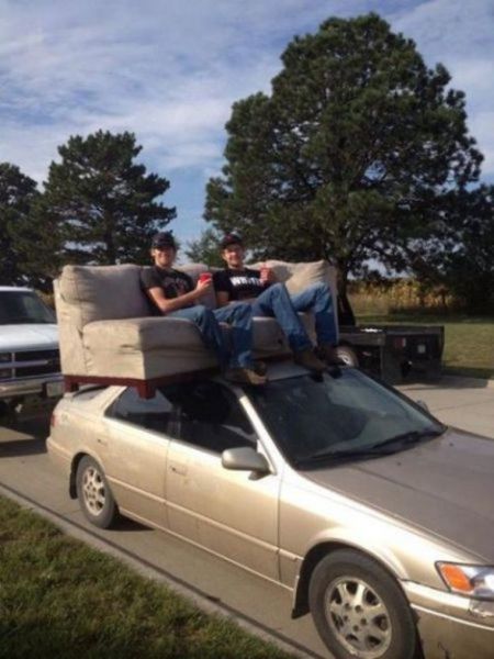 car, couch, wtf