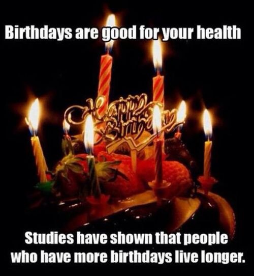 birthdays, older, live longer, statistics