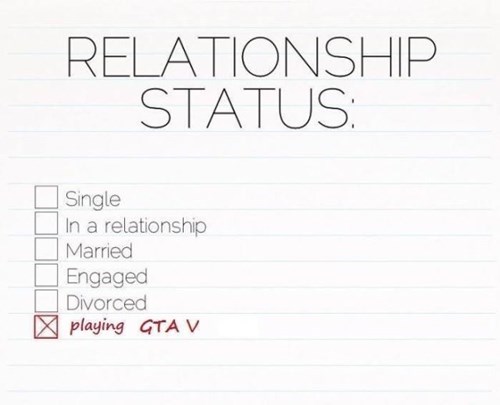 new relationship status on youtube, gta v