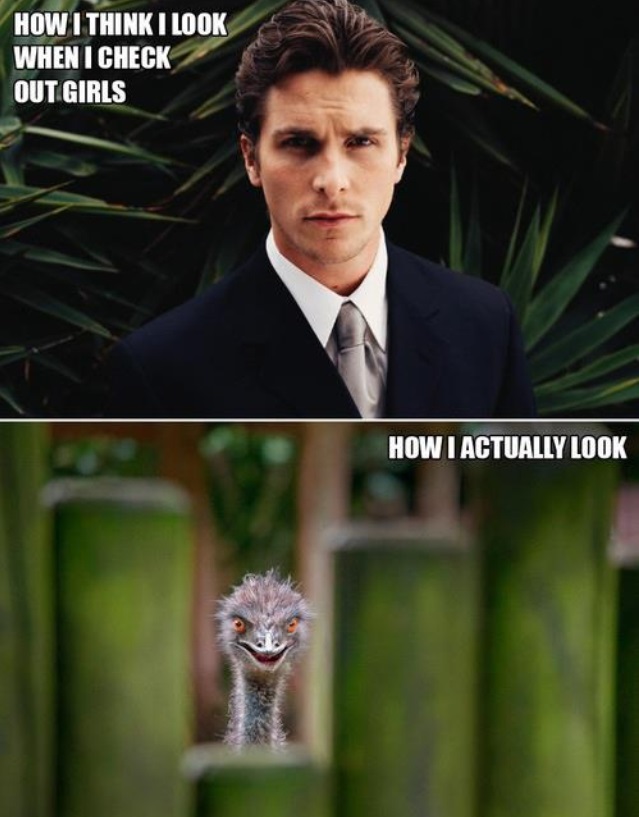 expectation, reality, looking at girls