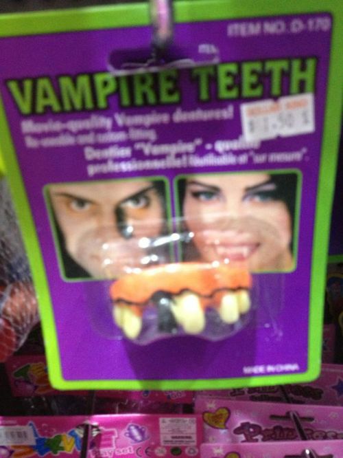 product, fail, vampire teeth, halloween