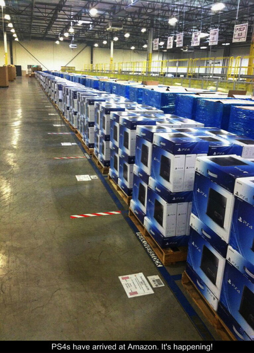 playstation, ps4, amazon, wharehouse