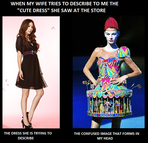 expectation, reality, that cute dress, meme