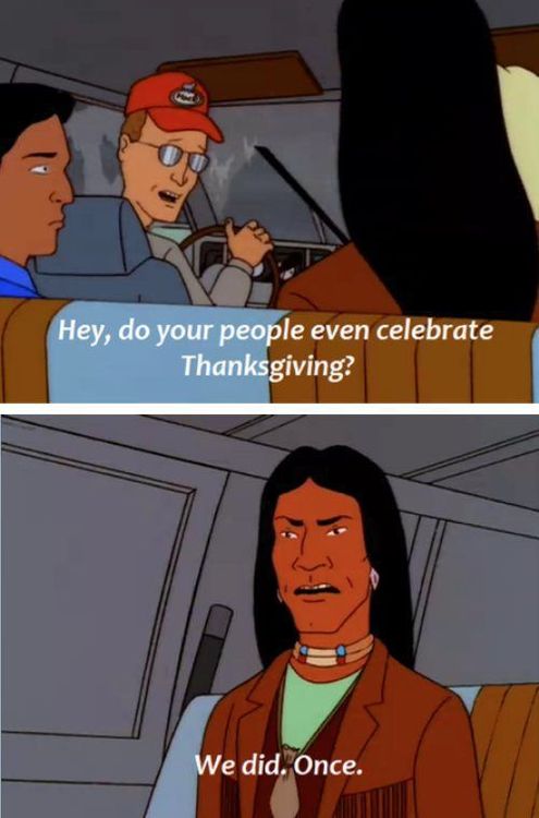 king of the hill, indians, thanksgiving